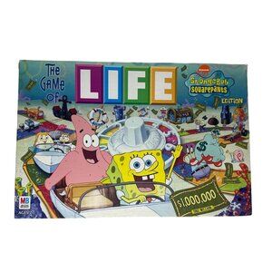 The Game of Life SpongeBob SquarePants Edition Board Game 100% Complete 2005
